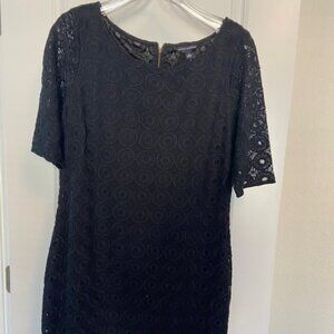 NWT Banana Republic Black Lace Dress Size 14